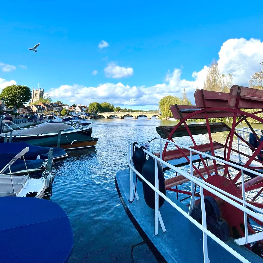 Henley-on-Thames river view from Berries Coffee Instagram