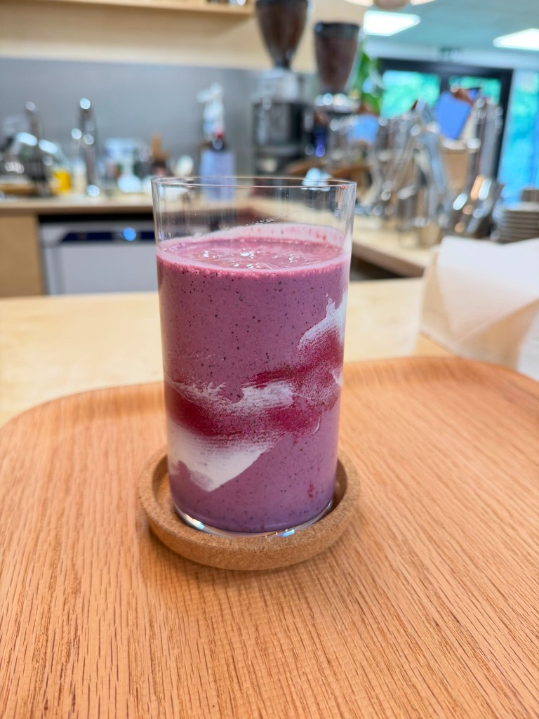 Berry smoothie at Berries Coffee TG Gym